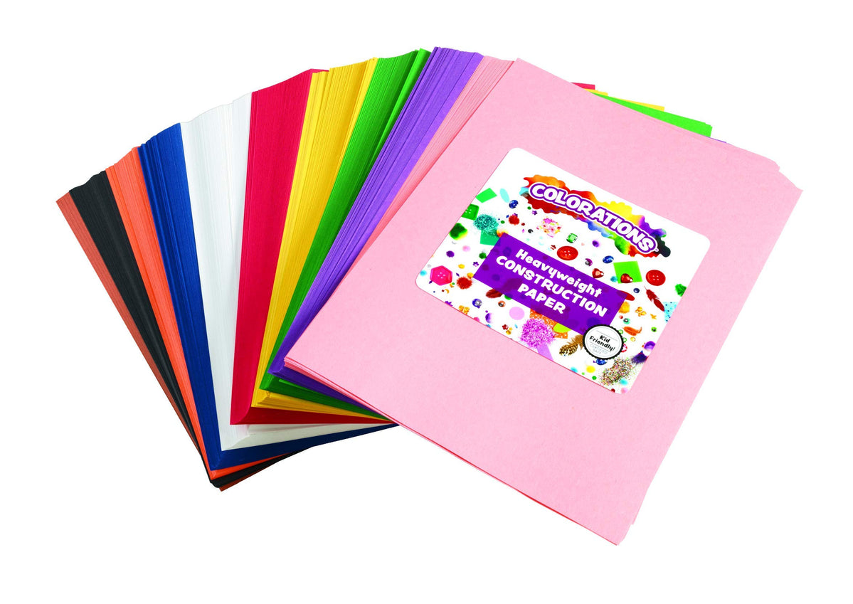 Colorations Color Construction Paper, Smart Pack, Assorted Color Paper
