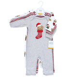 Hudson Baby Unisex Baby Cotton Coveralls, Christmas Dog, 18-24 Months