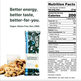 Verb Energy - Oatmeal Chocolate Chip Caffeinated Protein Bars - 190-Calorie 6g Sugar 10g Protein Bar - Vegan Snacks - Gluten Free Breakfast Bars with Organic Green Tea, 49g (Pack of 12)