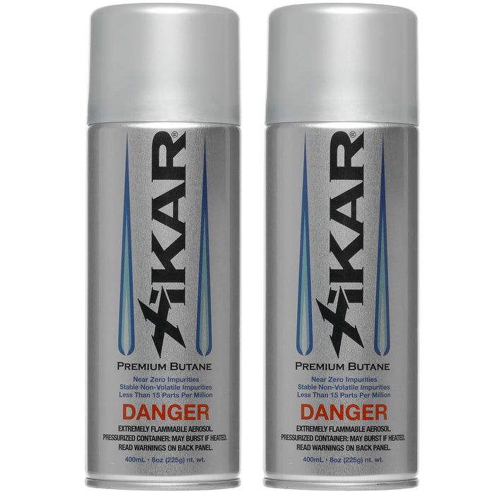 XIKAR PUROFINE Premium Butane Lighter Refill Fuel with Zero Impurities for Torch and Jet Flame Lighters | Pure Butane Lighter Fluid Refill for Reliable Ignition of Cigars - 8 Oz, 2 Pack