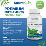 Natural Cure Labs Premium Andrographis Paniculata Extract 1,200mg (100mg Andrographolides), 120 Capsules, Non-GMO, Vegan, Gluten Free