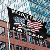 Generic Trump Garden Flags Boaters For Trump Outdoor Flag & America House Flags & Gay Garden Flag & Jesus House Flags & Boaters For Trump 2024, white