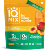 IQMIX Sugar Free Electrolytes Powder Packets - Hydration Supplement Drink Mix with Keto Electrolytes, Lions Mane, Magnesium L-Threonate, and Potassium Citrate - Peach Mango (40 Count)