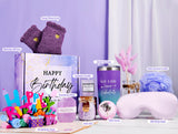 Healemo Happy Birthday Gifts for Women - Birthday Gift Baskets for Women Friendship Sister Girlfriend Mom, Bath Relaxing Spa Presents Set for Woman, Unique Gifts Box for Women Who Have Everything