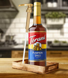 Pumpkin Spice Syrup for Coffee 25.4 Ounces | Torani Pumpkin Spice Syrup with Little Squirt Syrup Pump