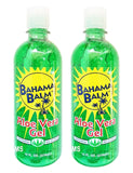 Set of 2 Bahama Balm 16oz Aloe Vera Gel After Sun Skin Care - Cools & Soothes - Helps Minimize Drying and Peeling Skin!