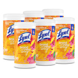 Lysol Disinfecting Wipes, Mango & Hibiscus, Pack of 6, 80ct