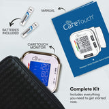 Care Touch Digital Wrist Blood Pressure Monitor for Adults Size 5.5-8.5" for Home Use, Automatic High Blood Pressure Machine with Batteries & Carrying Pouch.