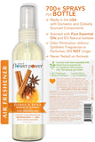 Natural Flower Power Air Freshener Spray | Variety Pack – Lemongrass and Citrus & Spice | 4 Fl Oz | Pack of 2 | Scented w/Pure Essential Oils | Plant-Based Room, Linen, or Car Spray | Non-Aerosol