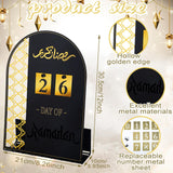 Chiisong Metal Ramadan Calendar Til Eid Decorations for Home 30 Days Ramadan Mubarak Countdown Calendar Eid Al Fitr Good Deeds Metal Calendar Ramadan Advent Calendar for Muslims Gift Table Decor