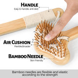 NURENDER Oversized Back Scratcher, Extended Bamboo Scratcher, 22.04" Long Curved Handle; Wider Head; More Larger Scratching Surface, Adults Body Instant Scratcher Christmas Gift for Women and Men.