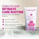 LUBRIGYN - Cleansing Lotion, Moisturizing and Replenishing Daily Feminine Wash, Hyaluronic Acid-Enriched Feminine Care for Dry and Delicate Skin, pH Balancing Wash with Fitoextract Complex, 7 fl oz