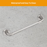 2 Pack Shower Grab Bar with Knurled Anti-Slip Grip 18 Inch ADA Compliant 500lbs Supporting with Concealed Screws 304 Stainless Steel Brushed Nickel Handicap Bars for Bathroom