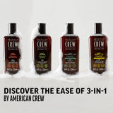 American Crew Shampoo, Conditioner & Body Wash for Men, 3-in-1, 15.2 Fl Oz