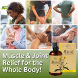 Relief Arnica Massage Oil – Great for Sports & Athletic Therapeutic Massage – All Natural - Arnica Montana for Sore Muscle Relief. Contains Sweet Almond, Jojoba, Grapeseed & Essential Oils 8oz