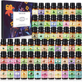Essential Oil Set - Essential Oils - Pure Essential Oils - Perfect for Diffuser, Massage, Soap, Candle, Bath Bombs Making, 60x10ml(0.33fl.oz)