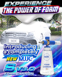 MJJC Foam Cannon S V3.0 (Thicker Snow Foam Technology) with 1/4 Inch Quick Connector for Pressure Washer, 34 oz Bottle