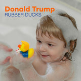 6 Donald Trump Rubber Ducks Bulk - 6 Pack Small 2.3 Inch, Trump Rubber Duckies Great for Jeep Ducking, Trump 2024 Gifts, Bath Tub Toys by 4E's Novelty