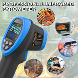 BTMETER BT-1500C Pyrometer Non Contact Laser Infrared Thermometer Measures -58℉ to 2732℉ (-50℃ ~ 1500℃) High Temp, IR Temperature Gauge with Color LCD (NOT for Human Temp)