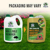 100% Castor Oil for Mole for Lawns Getting Rid of Ground Moles - Most Effective Way to Remove Gopher, Mole, Vole Castor Oil - Pet Safe, Food Grade (1 Gallon)