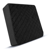 COMFORTANZA Chair Seat Cushion - 16x16x5 Memory Foam Square Thick Non-Slip Pads for Kitchen, Dining, Office Chairs, Car Seats - Booster Cushion - Comfort and Back Pain Relief - Medium Firm - Black