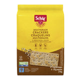 SCHAR Gluten-Free Multigrain Crackers - Non GMO, Lactose Free, Gluten-Free Saltine Crackers, 6 Individually Wrapped Packs, 210g