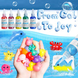 Kiditos Magic Water Elf Toy Kit, Aqua Fairy Water Gel Kit with 20 Magic Gels, 10 Sea Creature Molds. Christmas Gifts, Birthday Gifts, Party Favors, Arts & Crafts DIY STEM Kits for Kids(20 Colors)