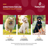 NaturVet – Cranberry Relief Plus Echinacea | Helps Support a Healthy Urinary Tract & Immune System (50g Powder)