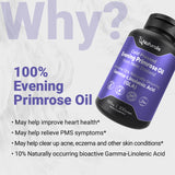 Naturalis Evening Primrose Oil (Cold Pressed) | 100% Natural from New Zealand | Non-GMO, Soy & Gluten Free, Zero Filler | 300 Mini-Softgels