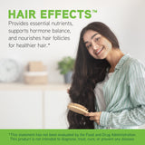 DAVINCI Labs Hair Effects - Dietary Supplement to Support Healthy Hair Growth and Skin* - with Biotin, Zinc, Copper, Saw Palmetto and Grape Seed Extract - Gluten-Free - 90 Vegetarian Capsules