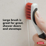 Unger 2-in-1 Grout and Corner Scrubber Brush Tool & OXO Good Grips Deep Clean Brush Set