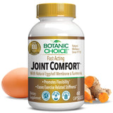 Botanic Choice Fast-Acting Joint Comfort with NEM Natural Eggshell Membrane, Turmeric Curcumin, Bioperine, & White Willow Bark, Supports Joint Health, 60 500mg Capsules