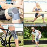 KEDLEY Knee Support Sleeve | Premium Elasticated Compression Support Band | Aiding Rehabilitation, Joint Pain, Knee Swelling & Arthritis | Ideal for Sports, Exercise, Gardening & Everyday Use.