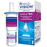 Hylo-Vision SafeDrop Gel eye drops - relief for severely and chronically dry eyes, intensive moisturizing, highly viscous, preservative-free, suitable for contact lenses, 10 ml