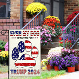 Kmxzint Trump 2024 Garden Flag Take America Back Garden Flag Patriotic American Garden Flags for Outside 12x18 Double Sided Trump Vance 2024 Yard Sign Flag President Election Garden Flag