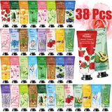 38 PACK Mother's Day Gifts in Bulk Plant Fragrance Hand Cream, Moisturizing Hand Lotion Gift Set,Mini Hand Lotion Travel Size in Bulk,Stocking Stuffers Mother‘s Day Gifts,Gifts for Women,Mom,Sister