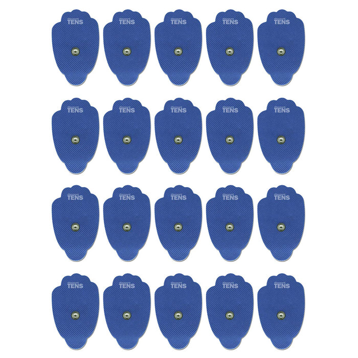 HiDow Compatible Replacement TENS Electrodes, Premium Quality Large Electrode Pads for Hi-Dow TENS Units, 10 Pair of Snap TENS Unit Electrodes (20 TENS Unit Pads), Discount TENS Brand