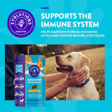 NaturVet Evolutions Advanced Allergy Support 180ct Soft Chews for Dogs - Omega-3, Anchovy Oil, Colostrum, Turmeric, Quercetin, Probiotic - Help Maintain Normal Histamine Levels