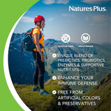 Natures Plus GI Natural Drink Powder - 6.14 Ounce, Vegetarian Powder - Dietary Supplement for Total Digestive Wellness - Probiotics, Prebiotics, Enzymes - Gluten-Free - 30 Servings