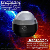 Brookethorne Naturals Cryoglide Massage Ball Roller – Cryotherapy Ice Roller Ball Massager for Cold Therapy. Recovery, Trigger Point, Deep Tissue Muscle Relief. Plantar Fasciitis Massager