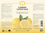 Carolina Lemon Castile Soap Liquid – Skin-Softening Olive Oil Soap Organic Body Wash – Pure Castile Soap Lemon Liquid Soap – Vegan Castille Soap Liquid (Lemon, 32 ounces)