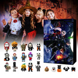 Halloween Advent Calendar 2024, Contains 24 Gifts, Halloween Countdown Calendar with Scary Halloween Doll Collectible Horror Movie Figures Gift for Kid, New Halloween Christmas Countdown Calendar