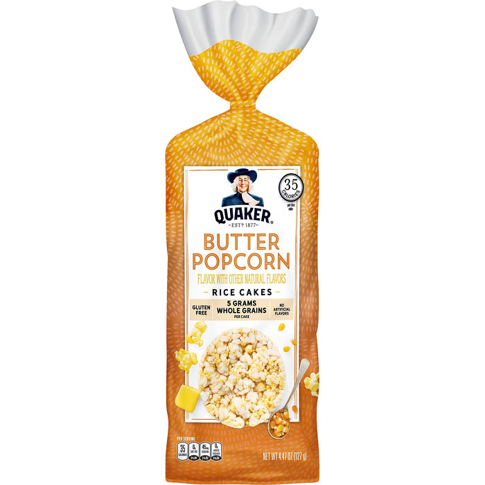 QUAKER Buttered Popcorn Rice Cakes, 4.47oz