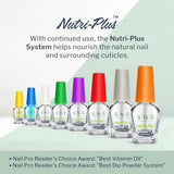 SNS Gel Top Coat Nail Polish for Nail Dip Powder, Gel Top Refill - Long-Lasting & Fast-Drying Nail Strengtheners Top Coat - Low-Odor & No UV Lamp Required - 2 fl. oz.