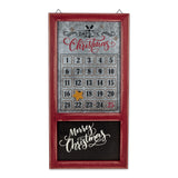 DII Christmas Advent Collection Decorative & Reusable Wooden Countdown Calendar, 30x15.37", Chalkboard