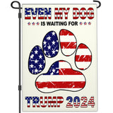 Kmxzint Trump 2024 Garden Flag Take America Back Garden Flag Patriotic American Garden Flags for Outside 12x18 Double Sided Trump Vance 2024 Yard Sign Flag President Election Garden Flag