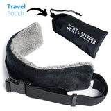 SeatSleeper The Travel Pillow Alternative That Stops Head Bobbing – Airplane Straps and Car Support Band Great on Upright Super Comfy & Neck Small Compact