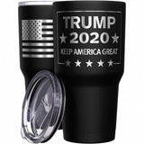 We The People Holsters - Trump 2020 - Keep America Great - Keep America Great Travel Mug - American Flag Coffee Travel Mug - Republican Tumbler - Double Insulated Tumbler - 30 oz