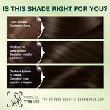 Garnier Hair Color Nutrisse Nourishing Creme, 30 Darkest Brown (Sweet Cola) Permanent Hair Dye, 2 Count (Packaging May Vary)