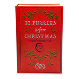 Holly Jolly: 12 Puzzles Before Christmas - Advent Calendar Book, Metal Disentanglement Puzzles for Each of The 12 Nights of Christmas, Project Genius